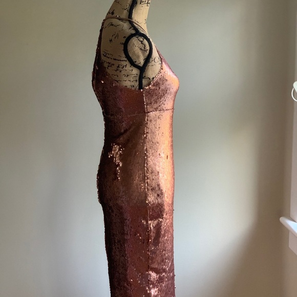 Nasty Gal Rose Gold sequin dress size 4 - Picture 10 of 16